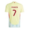 Officiële Voetbalshirt Spanje Alvaro Morata 7 Uit EK 2024 - Heren